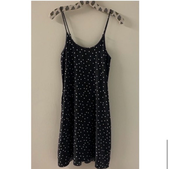 ATM Silk Polka Dot Slip Dress. - Picture 6 of 7